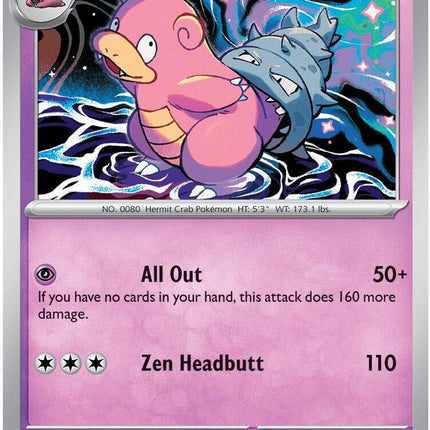 Slowbro 030/084 Reverse Holo Pitch Black Pokemon Card