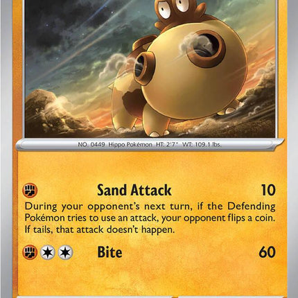 Hippopotas 039/088 Reverse Holo Perfect Order Pokemon Card