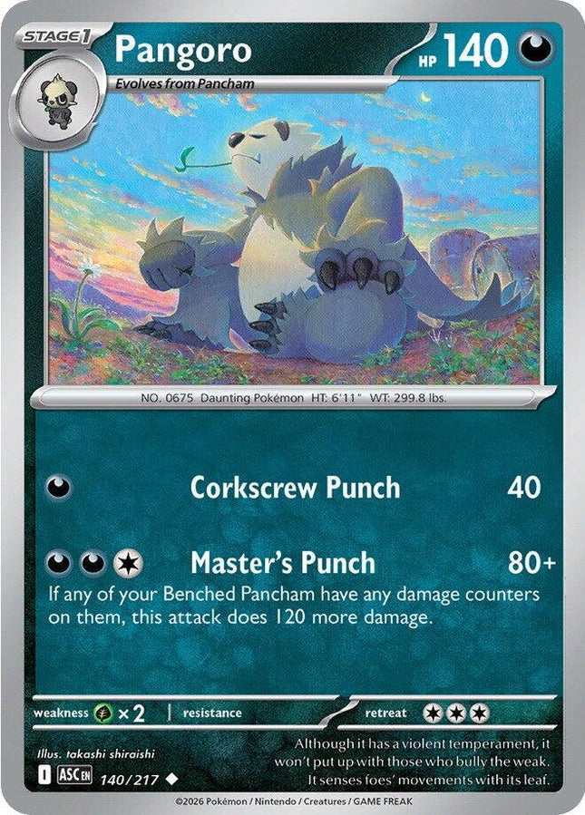 Pangoro 140/217 Non-Holo Ascended Heroes Pokemon Card