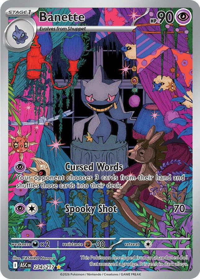 Banette 234/217 Illustration Rare Ascended Heroes Pokemon Card
