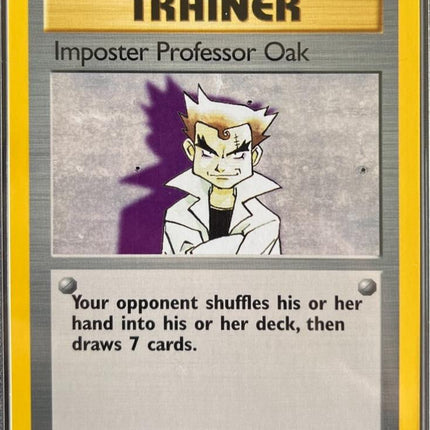 Impostor Professor Oak 73/102 Rare Base Set 4th Print 1999–2000 Pokemon Card