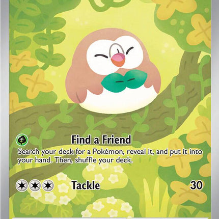 Rowlet 090/088 Illustration Rare Perfect Order Pokemon Card