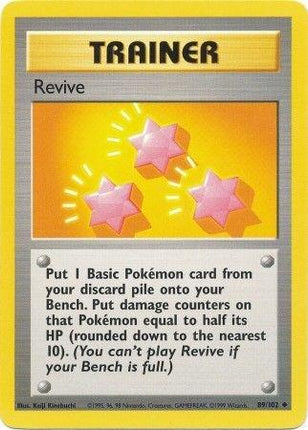Revive 89/102 Uncommon Base Set Unlimited Pokemon Card