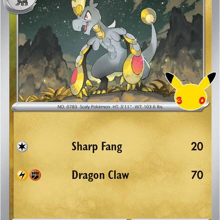 Hakamo-o 111/128 Anniversary Holo 30th Celebration Pokemon Card