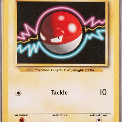 Voltorb 67/102 Common Base Set 4th Print 1999–2000 Pokemon Card