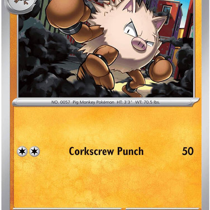 Primeape 043/084 Reverse Holo Pitch Black Pokemon Card