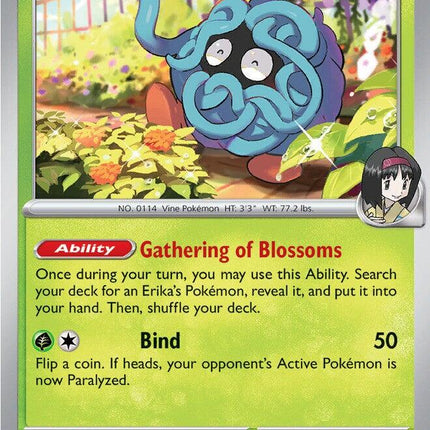 Erika's Tangela 007/217 Energy Pattern Reverse Holo Ascended Heroes Pokemon Card