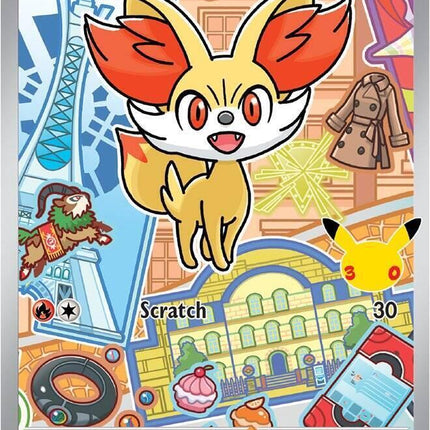 Fennekin MEP 059 First Partner Series 3 30th Anniversary Holo Promo Pokemon Card