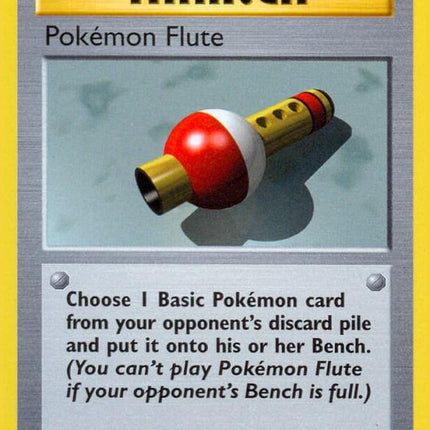 Pokémon Flute 86/102 Uncommon Base Set 1st Edition Pokemon Card