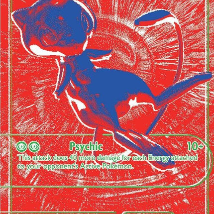 Mew R/RGB Red Secret Variant 30th Celebration Pokemon Card