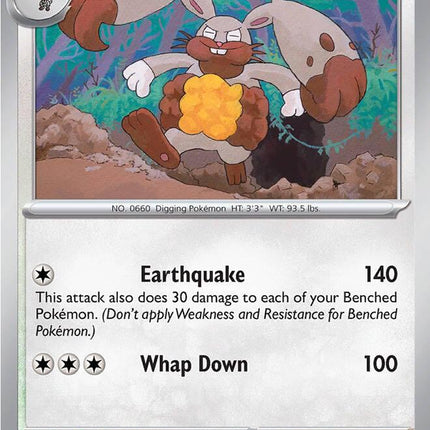 Diggersby 065/088 Reverse Holo Perfect Order Pokemon Card