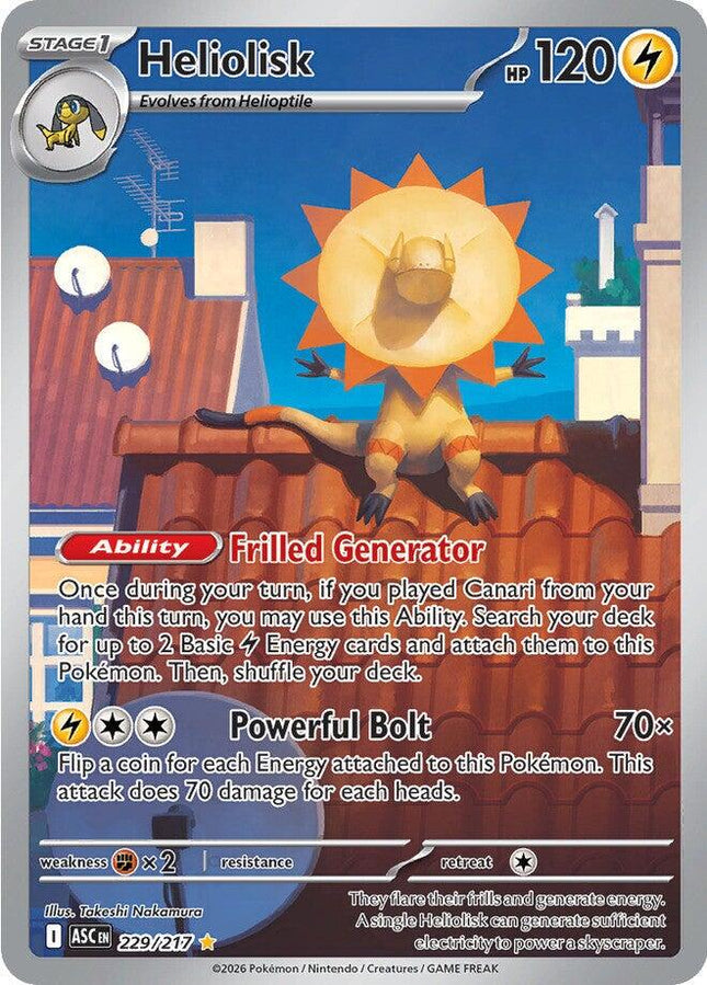 Heliolisk 229/217 Illustration Rare Ascended Heroes Pokemon Card