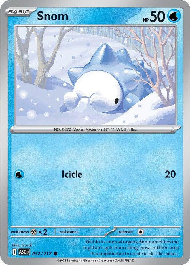 Snom 052/217 Friend Ball Reverse Holo Ascended Heroes Pokemon Card