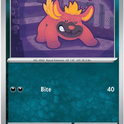 Maschiff 057/084 Reverse Holo Pitch Black Pokemon Card