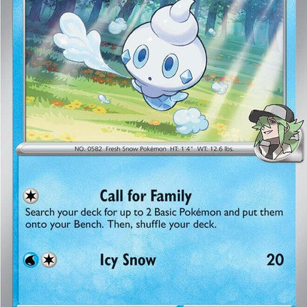 N's Vanillite 049/217 Energy Pattern Reverse Holo Ascended Heroes Pokemon Card