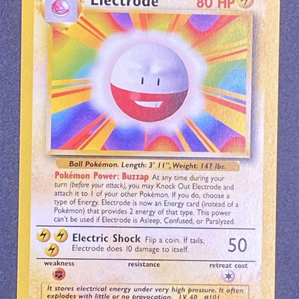Electrode 21/102 Rare Base Set 4th Print 1999–2000 Pokemon Card