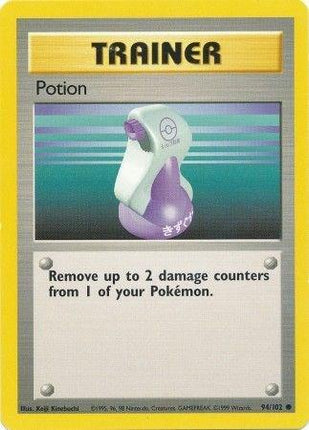 Potion 94/102 Common Base Set Unlimited Pokemon Card
