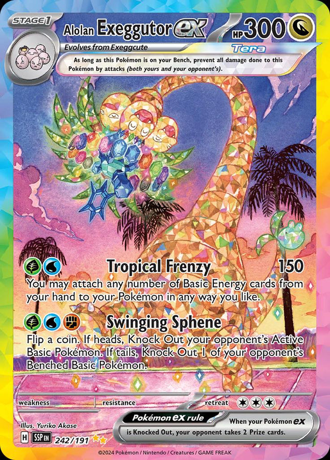 Alolan Exeggutor ex 242/191 – Surging Sparks | Pokémon TCG English