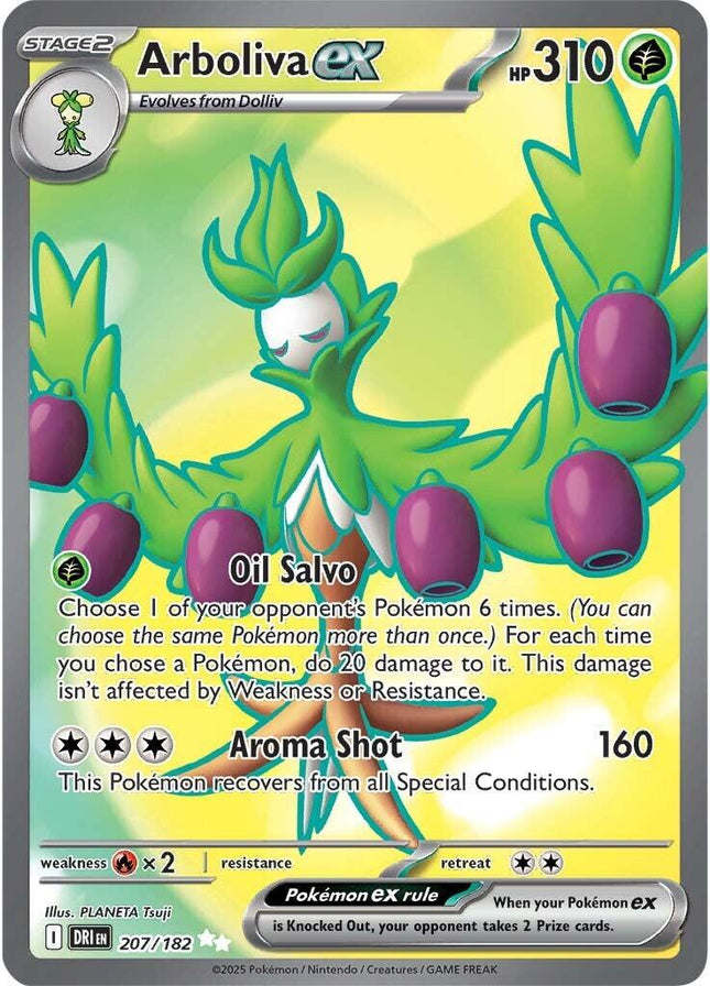 Arboliva ex 207/182 – Destined Rivals | Pokémon TCG English