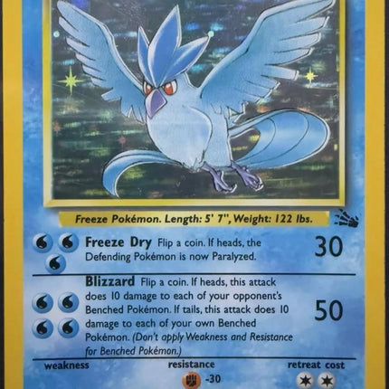 Articuno 2/62 – Holo Rare | Fossil Unlimited | Pokémon TCG English