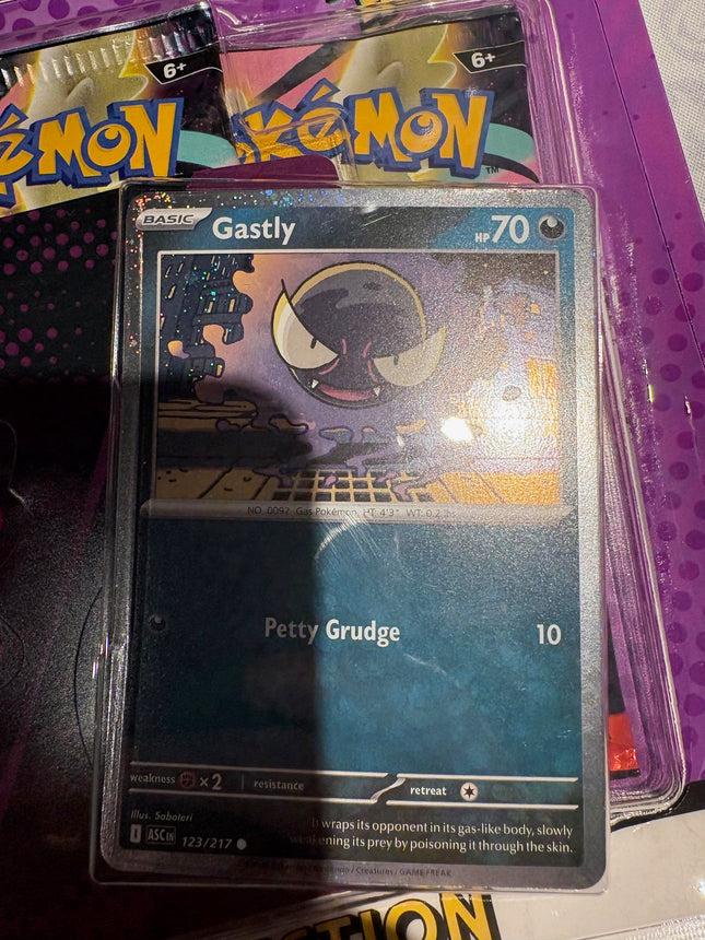 Ascended Heroes Tech Sticker Collection – Shadow Spirit (Gastly-Inspired)