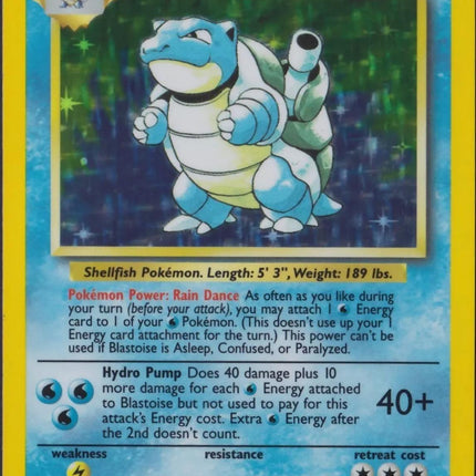 Blastoise 2/102 – Holo Rare | Base Set | Pokémon TCG English