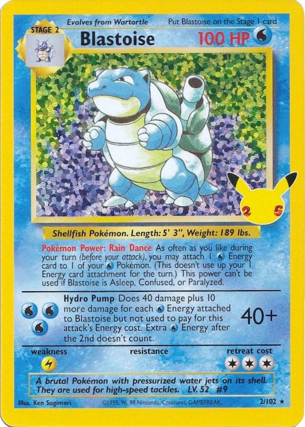 Blastoise 2/102 – Classic Collection Holo | Celebrations | Pokémon TCG English