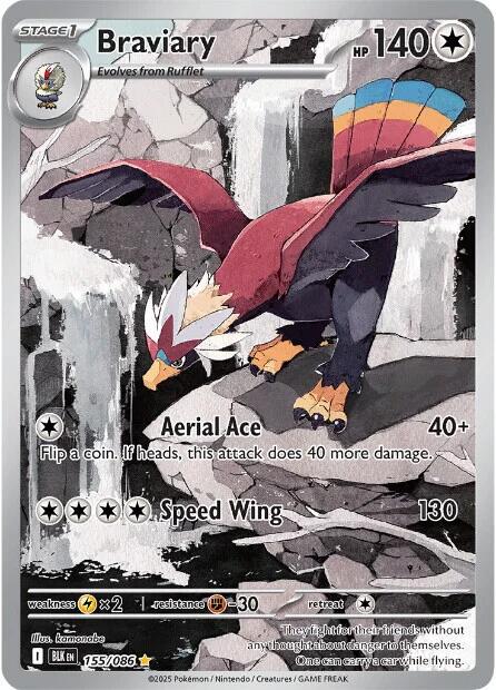 Braviary 155/086 – Black Bolt | Pokémon TCG English