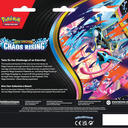 Pokémon TCG Mega Evolution Chaos Rising Triple Blister – Charmeleon Promo | 3-Pack Blister | English