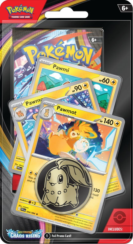 Pokémon TCG: Chaos Rising Premium Checklane Blister – Pawmot | English