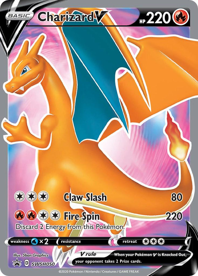 Charizard V SWSH050 – Holo Promo | Sword & Shield Black Star Promo | Pokémon TCG English