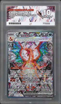 Charizard ex 223/197 Special Illustration Rare – Obsidian Flames | ACE 10 | English