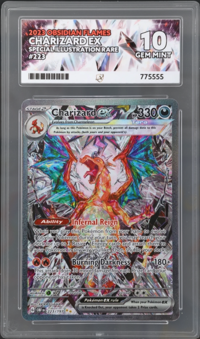 Charizard ex 223/197 Special Illustration Rare – Obsidian Flames | ACE 10 | English