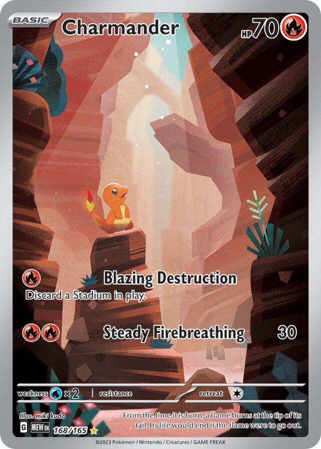 Charmander 168/165 – Illustration Rare | Pokémon 151 | Pokémon TCG English