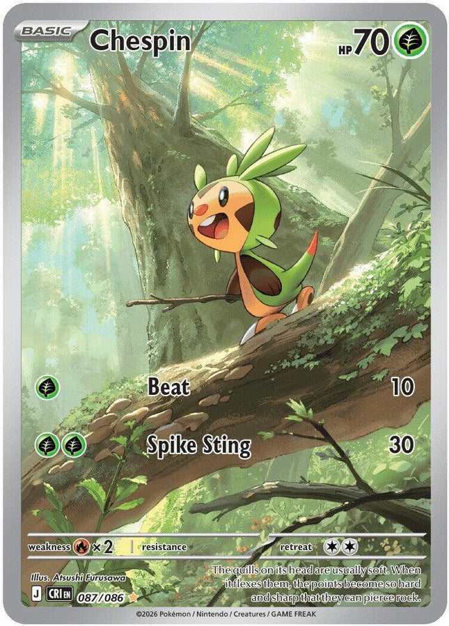 Chespin 087/086 – Chaos Rising | Pokémon TCG English