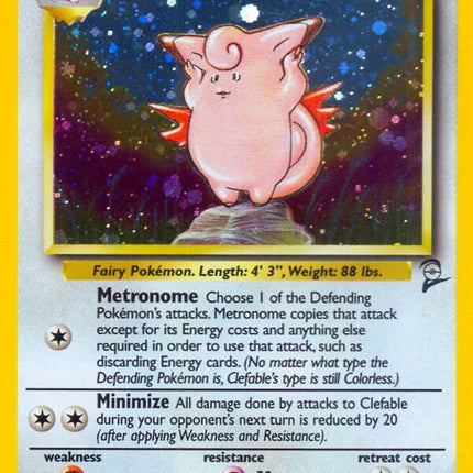 Clefable 5/130 – Holo Rare | Base Set 2 | Pokémon TCG English