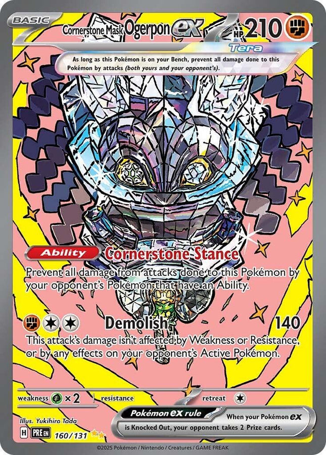 Cornerstone Mask Ogerpon ex 160/131 – Prismatic Evolutions | Pokémon TCG English