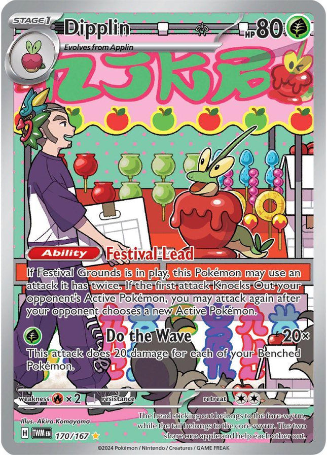 Dipplin 170/167 – Twilight Masquerade | Pokémon TCG English
