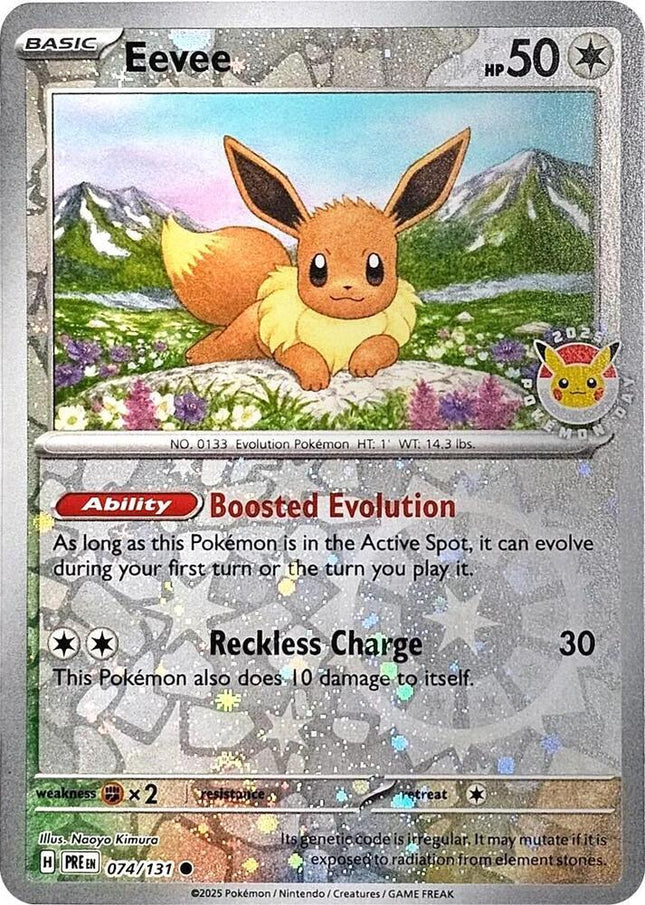 Eevee 074/131 Pokémon Day Promo – Prismatic Evolutions | Pokémon TCG English