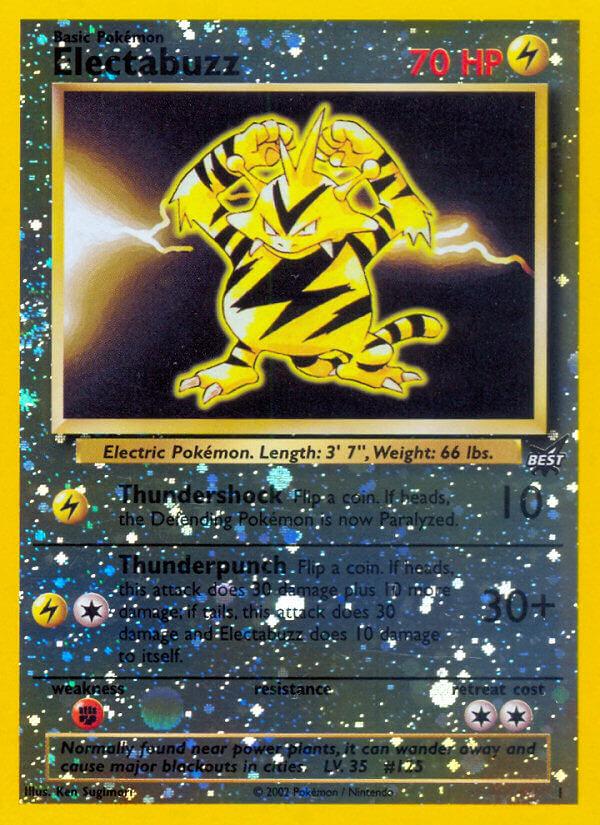 Electabuzz #1 – Reverse Holo Promo | Best of Game | Pokémon TCG English