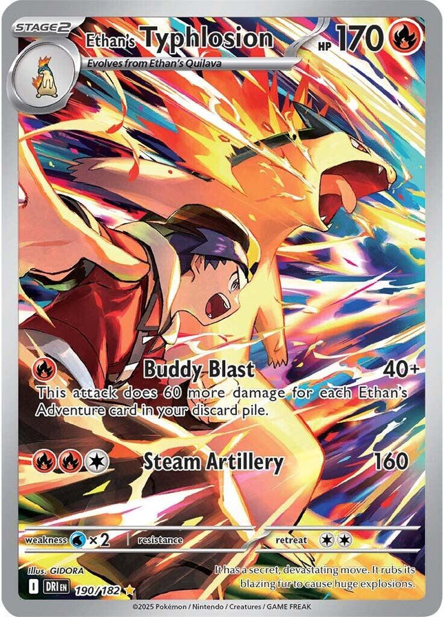 Ethan's Typhlosion 190/182 – Illustration Rare | Destined Rivals | Pokémon TCG English