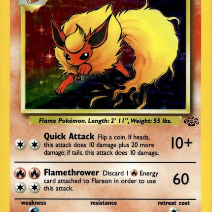 Flareon 3/64 – Holo Rare | Jungle Unlimited | Pokémon TCG English
