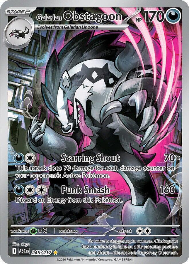 Galarian Obstagoon 245/217 – Ascended Heroes | Pokémon TCG English