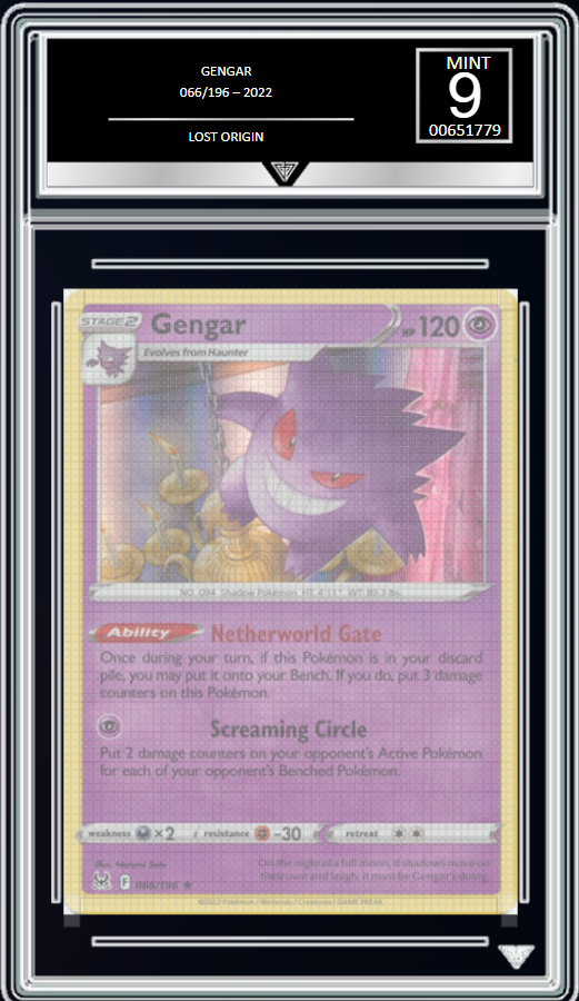 Gengar Rare Holo - Lost Origin 066/196 - GetGraded MINT 9 – Buy Any Cards