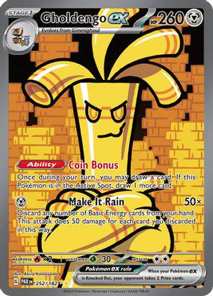 Gholdengo ex 252/182 – Special Illustration Rare | Paradox Rift | Pokémon TCG English