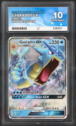 Gyarados GX SM212 – Hidden Fates Black Star Promo Ace Graded Gem Mint 10