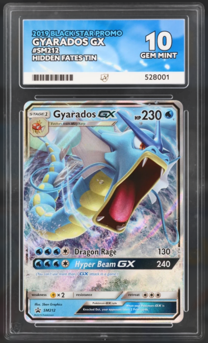 Gyarados GX SM212 – Hidden Fates Black Star Promo Ace Graded Gem Mint 10