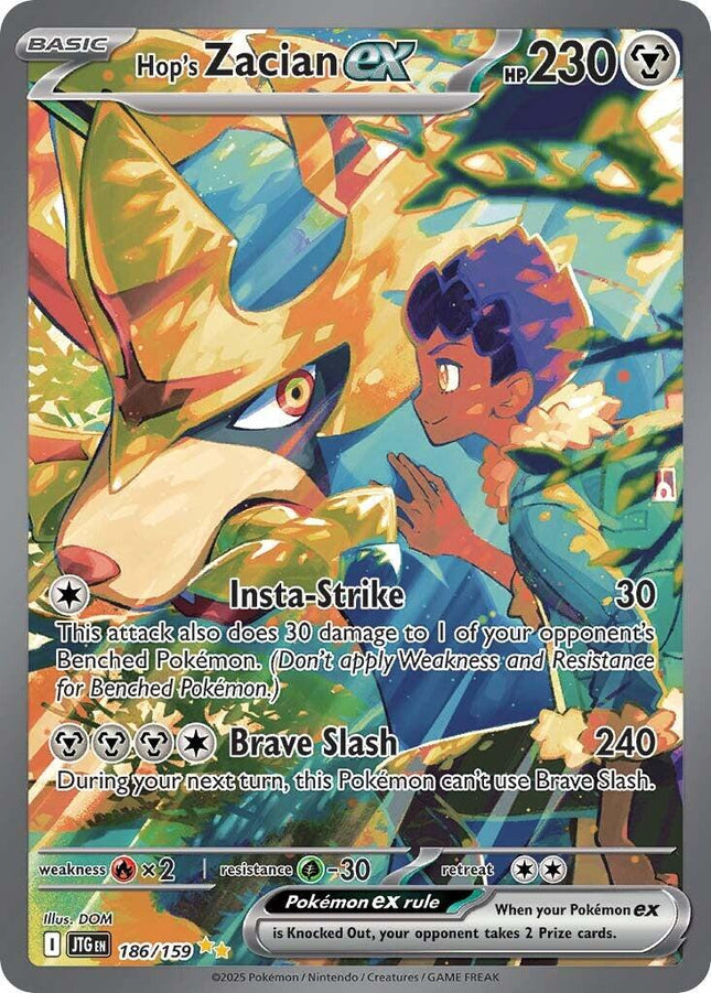 Hop's Zacian ex 186/159 – Journey Together | Pokémon TCG English
