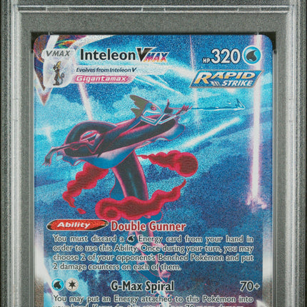 Inteleon VMAX 266/264 PSA 10 Secret Rare | Pokémon Fusion Strike