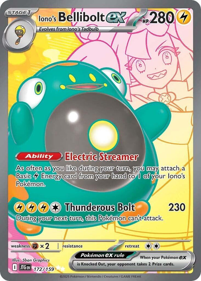 Iono's Bellibolt ex 172/159 – Journey Together | Pokémon TCG English